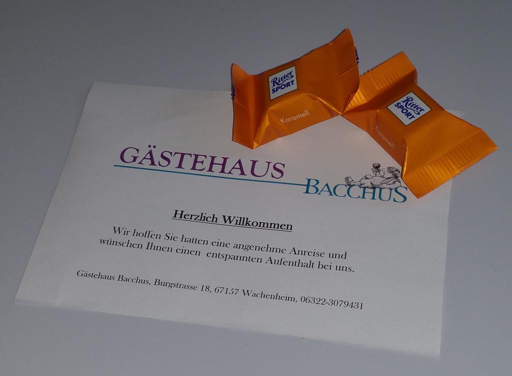 Gaestehaus Bacchus Wachenheim an der Weinstraße Exteriör bild